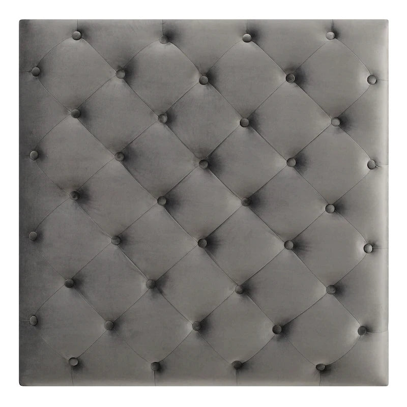 Tufted Ottoman - Navy Blue