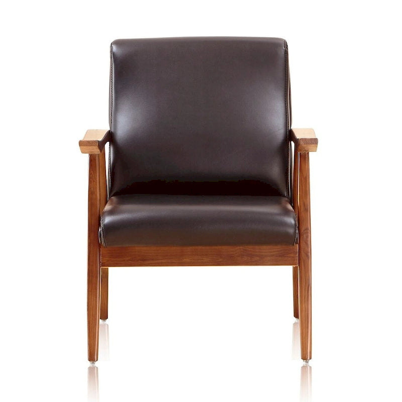 Amber Faux Leather Accent Chair (Set of 2)