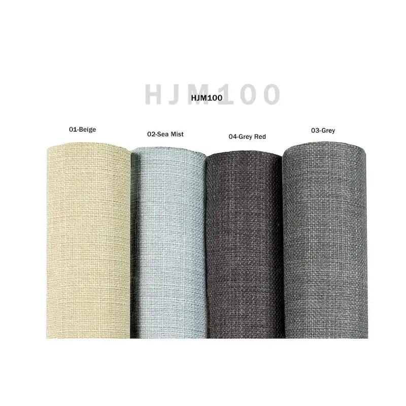 Squared Fabric Upholstered Welted Ottoman with Storage
