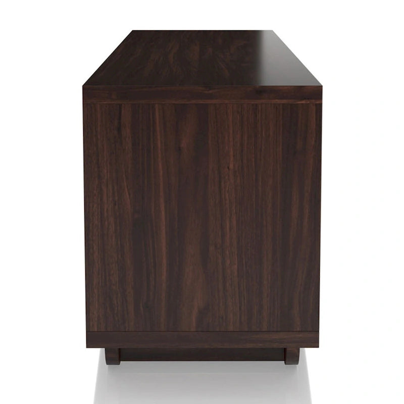 Contemporary Brown 63-inch Multi-functional Storage TV Console