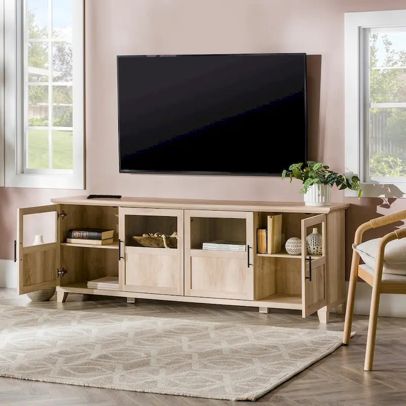 70-inch Split Panel 4-Door TV Stand