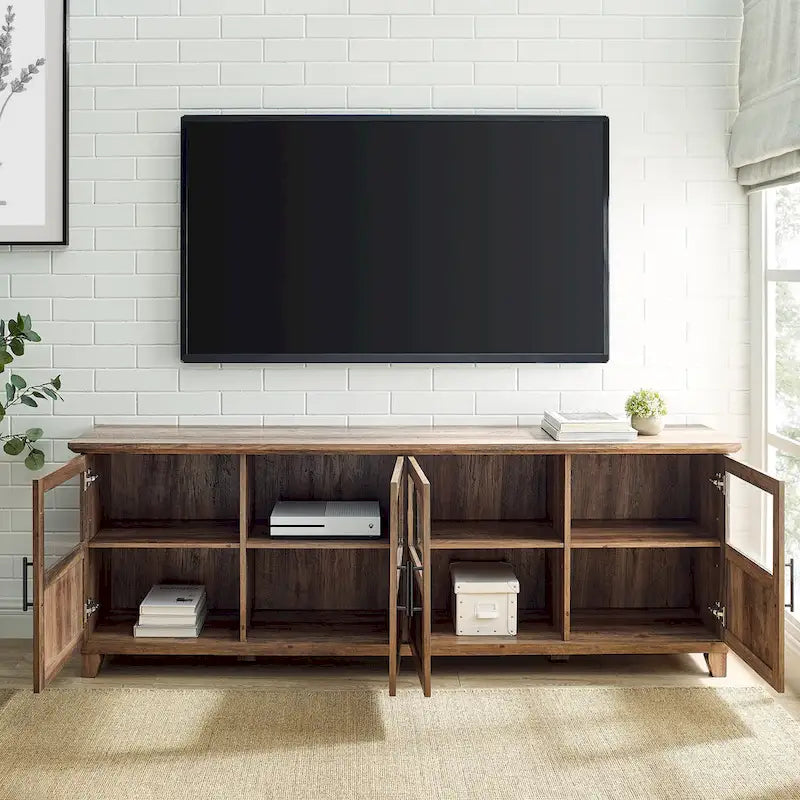 70-inch Split Panel 4-Door TV Stand