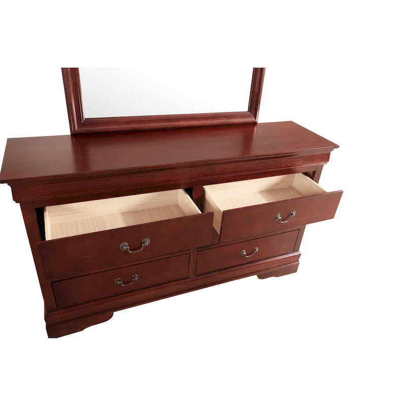 Bedroom Dresser with Real Wood Veneer Finish