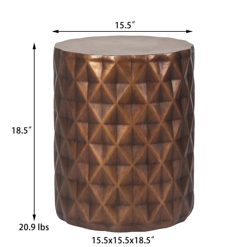 Modern Round End Table Outdoor Side Table Stool For Patio