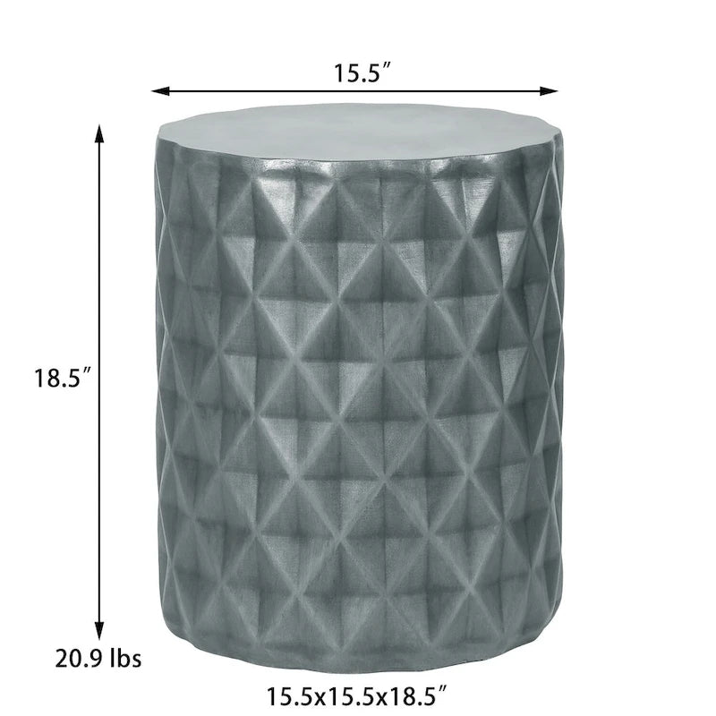 Modern Round End Table Outdoor Side Table Stool For Patio