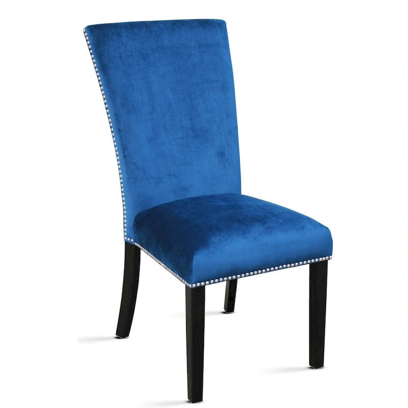 Modern Dining Chair with Nailhead Trim (Set of 2)