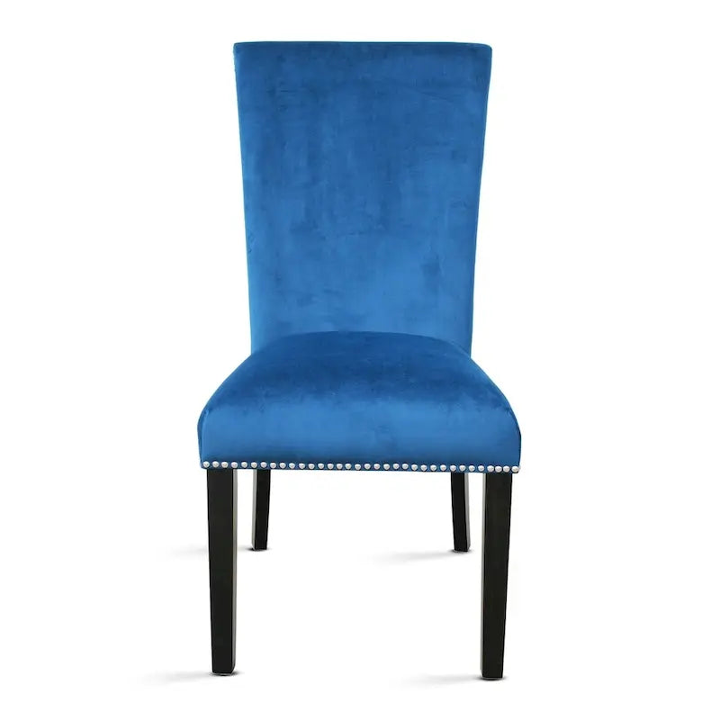 Modern Dining Chair with Nailhead Trim (Set of 2)