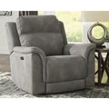 Power Recliner with Extended Ottoman - Modern Contemporary Style