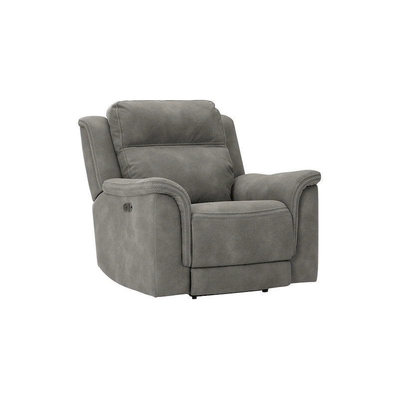 Power Recliner with Extended Ottoman - Modern Contemporary Style