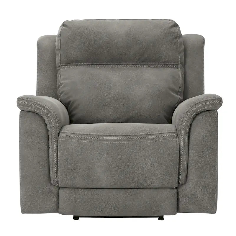 Power Recliner with Extended Ottoman - Modern Contemporary Style