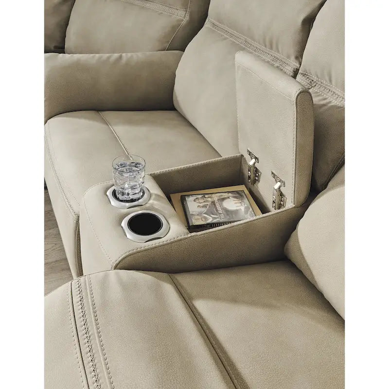 Power Recliner with Extended Ottoman - Modern Contemporary Style