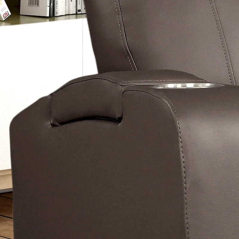 Modern Upholstered Faux Leather Power Recliner Chair