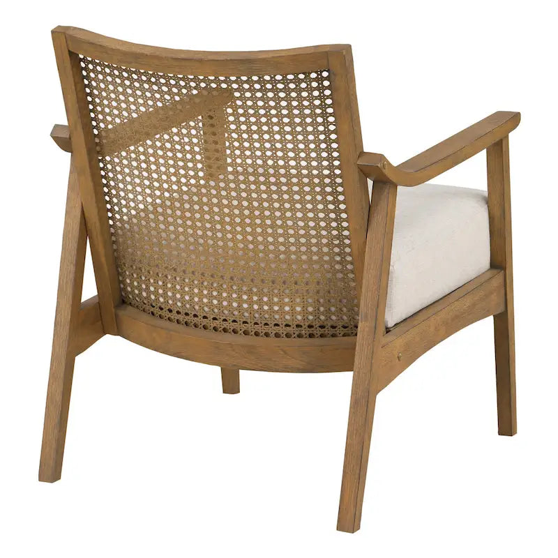Transitional Arm Chair with Cane Back
