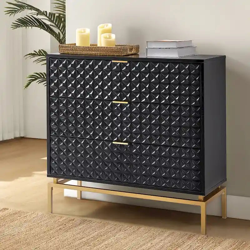 31 Mid-Century Storage Cabinet with Metal Base