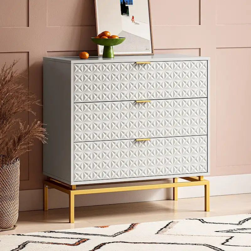 31 Mid-Century Storage Cabinet with Metal Base