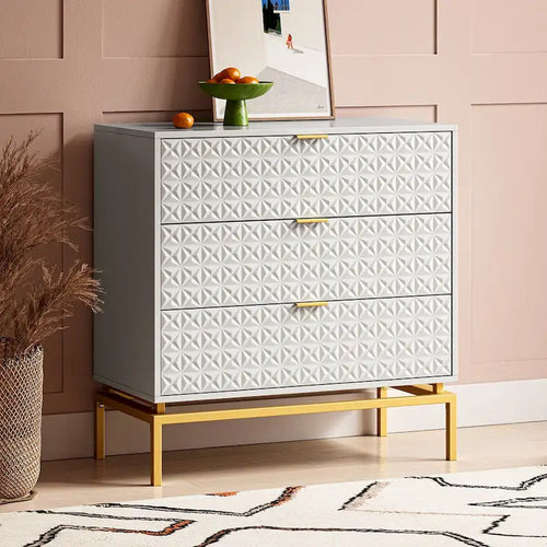 31 Mid-Century Storage Cabinet with Metal Base