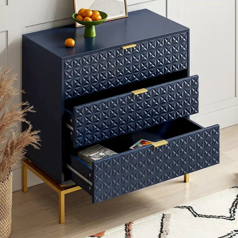 31 Mid-Century Storage Cabinet with Metal Base