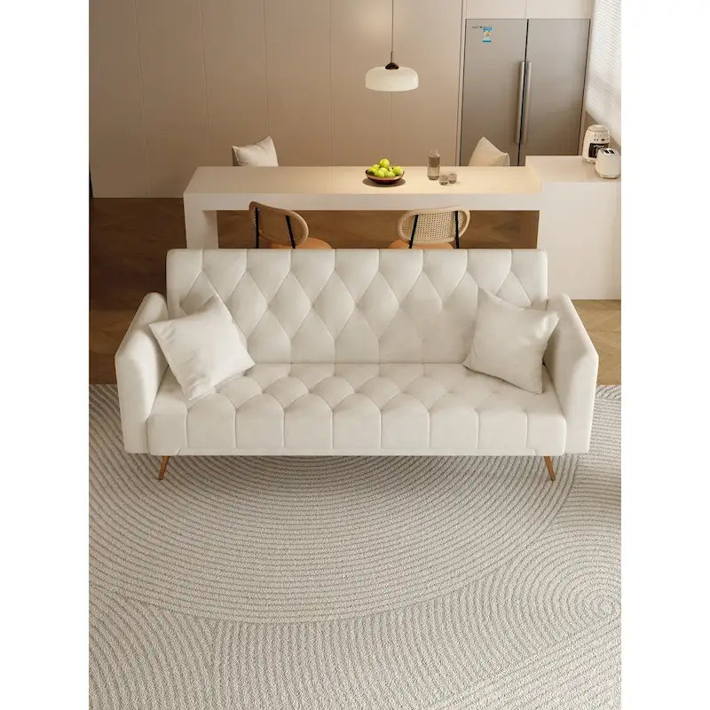 71 Convertible Double Folding Living Room Sofa Bed