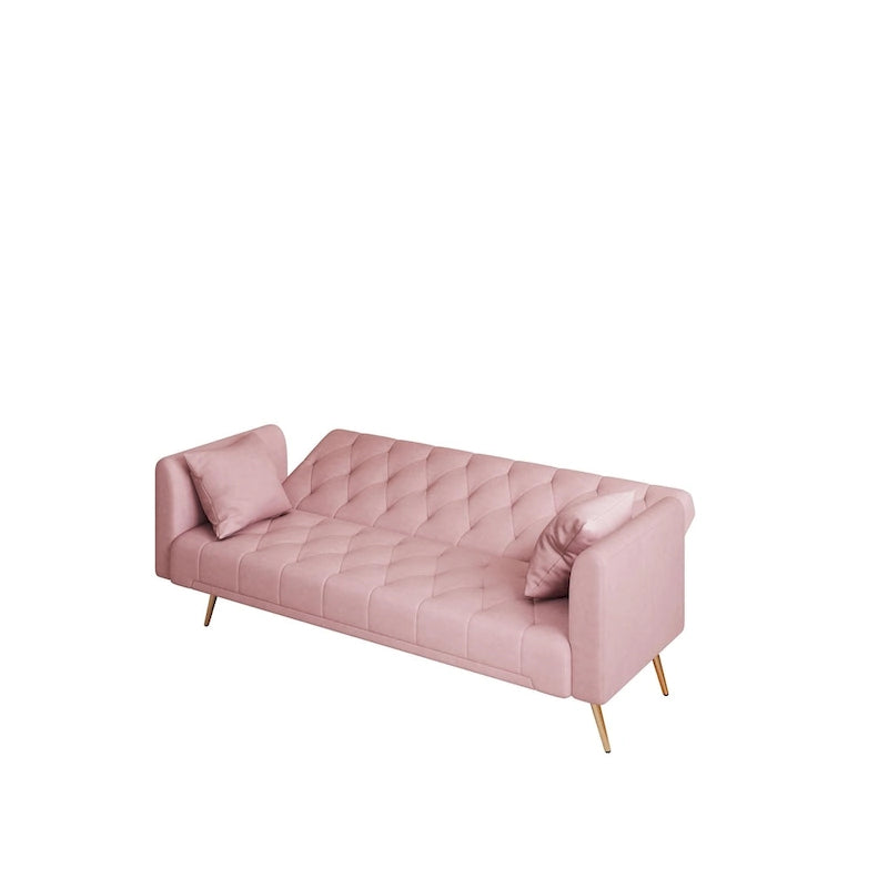 71 Convertible Double Folding Living Room Sofa Bed