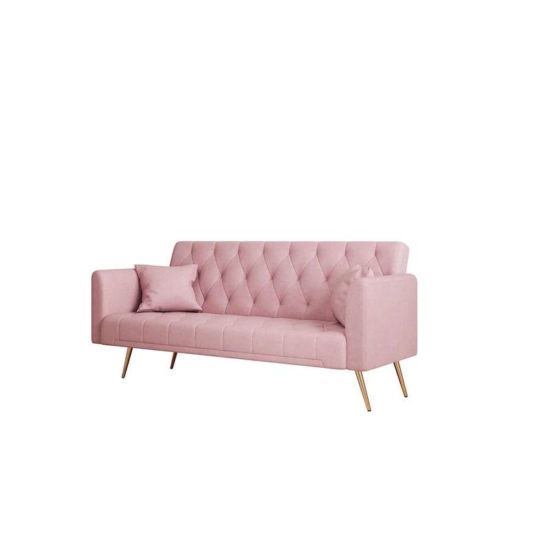 71 Convertible Double Folding Living Room Sofa Bed