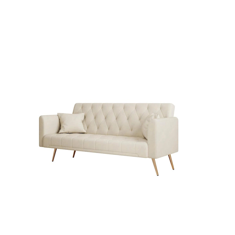 71 Convertible Double Folding Living Room Sofa Bed
