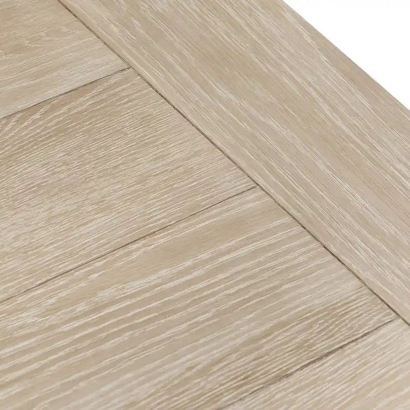 60 Oak Coffee Table with Cracked Oak Tapered Legs