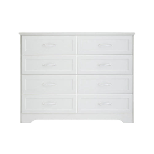 3 Drawer Bedroom Chest of Drawers with 8 Drawers Dresser,Clothes Organizer -Metal Pulls,47.6L x 15.7W x 36.7H